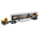 Miniatura Colecionável - Caminhão CAT CT660 com Trailer - Escala 1:50