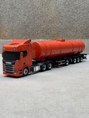 Miniatura Scania NTG + Carreta Tanque 4 Eixos – Escala 1/24