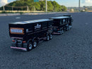 Miniatura Volvo FH com Rodocarreta Randon + Dolly Rebaixado - Escala 1/24